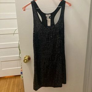 La Senza black sequin mini dress L